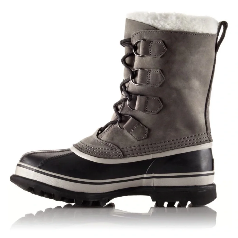 Sorel Caribou Winter Weather Snow Waterproof Boots Stone $170 Sz 10_4